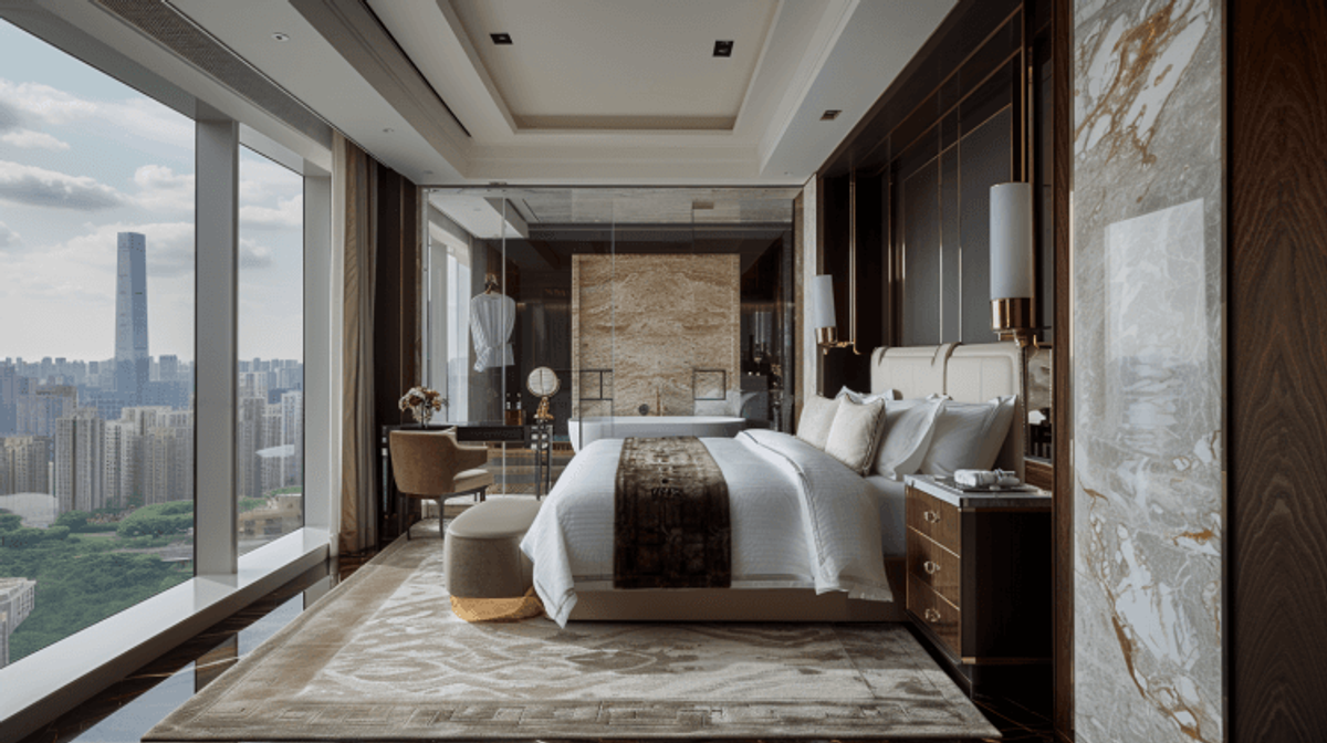 Private bedroom interior